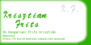krisztian frits business card