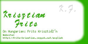 krisztian frits business card